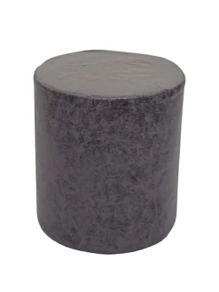 2er-Set Sitzhocker und Beistelltisch K48, Schwarz