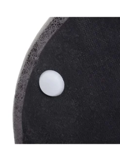 2er-Set Sitzhocker und Beistelltisch K48, Schwarz