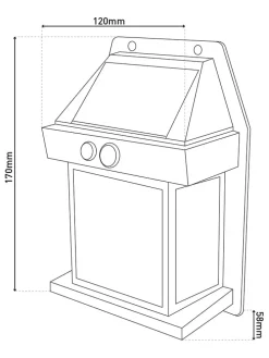 2er-Set Solar-Wandleuchte 