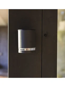 2er-Set: Solar-Wandleuchten "Helio" in Schwarz - (B)12 x (H)9 x (T)11,5 cm