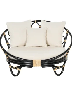 2er-Set Sonneninsel ROSSANO in Schwarz/Beige