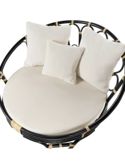 2er-Set Sonneninsel ROSSANO in Schwarz/Beige