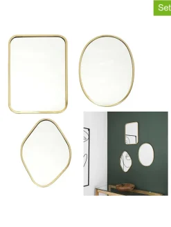 3er-Set: Spiegel in Gold