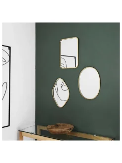 3er-Set: Spiegel in Gold