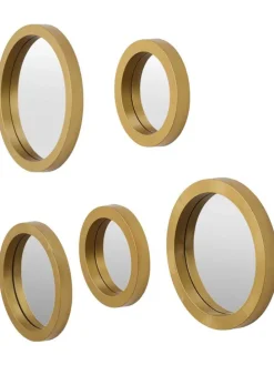 5er-Set: Spiegel in Gold
