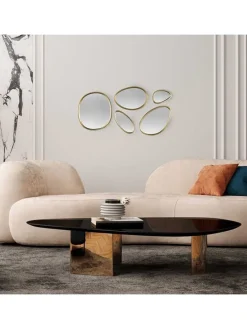 5er-Set: Spiegel in Gold