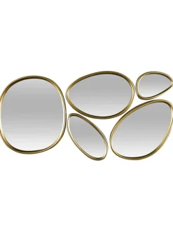 5er-Set: Spiegel in Gold