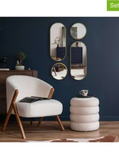 4er-Set: Spiegel in Gold in Gold