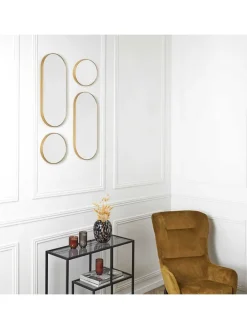 4er-Set: Spiegel in Gold in Gold