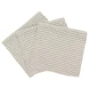 3er-Set: Spültücher "Wipe Perla" in Creme - (L)25 x (B)25 cm