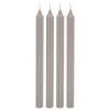 4er-Set: Stabkerze in Grau - Ø 2,2 cm