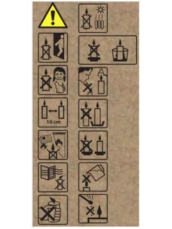 4er-Set: Stabkerzen ''Dip Dye'' in Hellbraun/ Lila - 4x 75 g