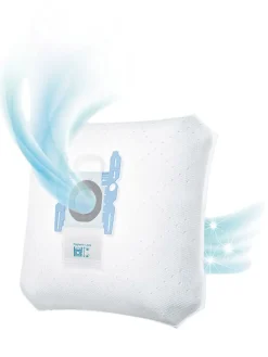 4er-Set: Staubsaugerbeutel in Weiß