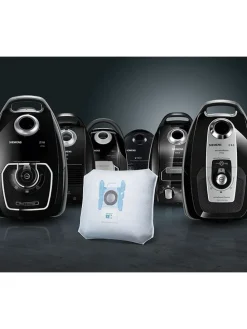 4er-Set: Staubsaugerbeutel in Weiß