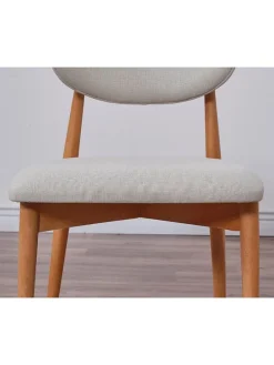 2er-Set: Stühle in Grau/ Hellbraun - (B)44 cm - (H)81 cm