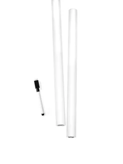 2er-Set: Tafelsticker in Weiß - (L)100 x (B)45 cm