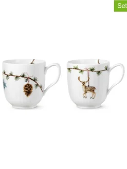 2er-Set: Tassen ''Hammershøi Christmas'' in Weiß - 330 ml