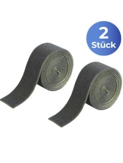 2er-Set: Teppich-Antirutschband in Schwarz - (L)200 x (B)4 cm