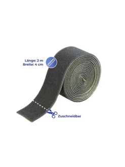 2er-Set: Teppich-Antirutschband in Schwarz - (L)200 x (B)4 cm