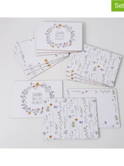 4er-Set: Tischset "Kamilla" in Weiß/ Bunt - (L)30 x (B)40 cm