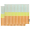 2er-Set: Tischsets "Ben" in Hellblau/ Hellgrün/ Orange - (L)43,5 x (B)32 cm