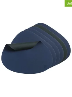 6er-Set: Tischsets in Dunkelblau/ Anthrazit - (L)44 x (B)37 cm