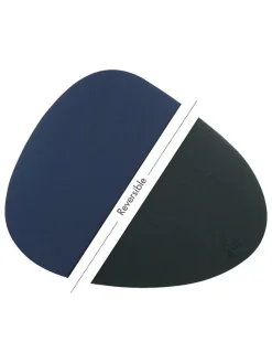 6er-Set: Tischsets in Dunkelblau/ Anthrazit - (L)44 x (B)37 cm