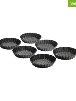 6er-Set: Tortelettformen "Classic" in Anthrazit - Ø 10 cm