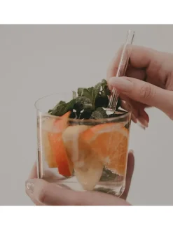 4er-Set: Trinkhalme "Smiley" - (H)13 cm