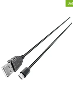 2er-Set: USB-A-USB Typ-C-Kabel in Schwarz