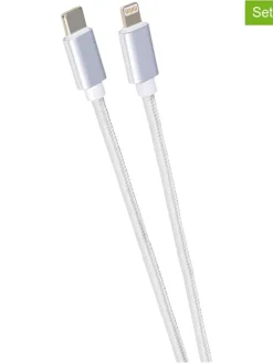 2er-Set: USB-C to Lightning-Kabel in Weiß - (L)100 cm