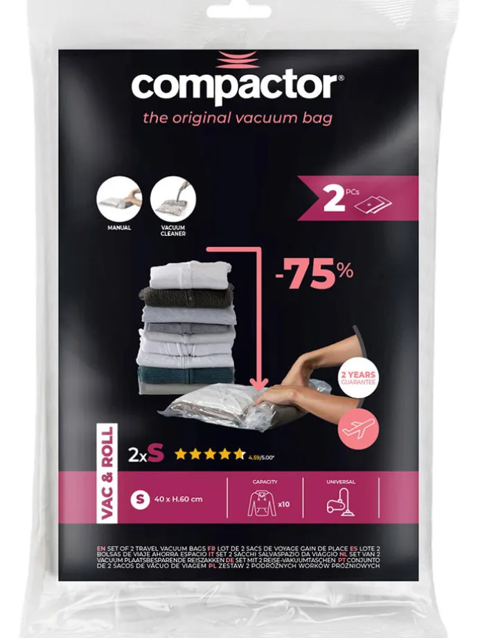 2er-Set: Vakuumbeutel in Weiß - (L)40 x (B)60 cm