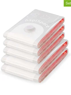 5er-Set: Vakuumbeutel in Weiß