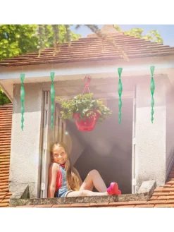 12er-Set: Vogelabwehrspirale in Grün