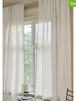 2er-Set: Vorhänge "Lina" in Weiß