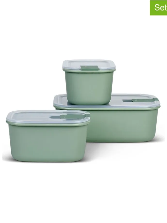 3er-Set: Vorratsbehälter in Grün