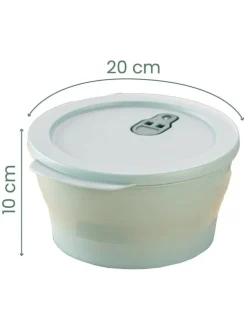 3er-Set: Vorratsbehälter in Orange/ Grün/ Hellblau - (H)10 cm