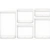 5er-Set: Vorratsbehälter in Transparent/ Weiß