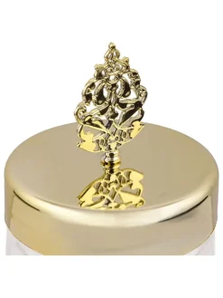 3er-Set: Vorratsgläser in Transparent/ Gold - (H)20 cm