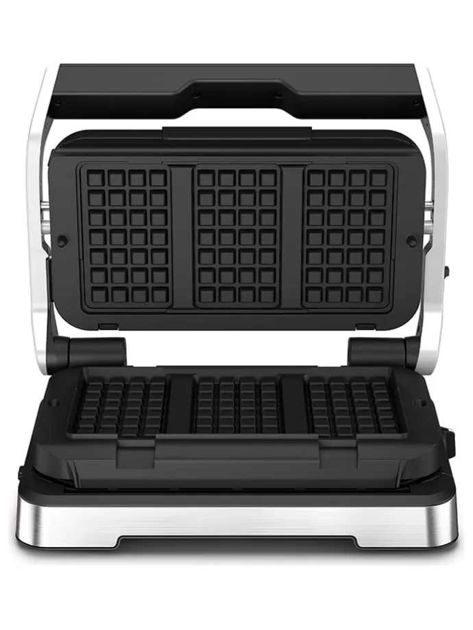 2er-Set: Waffelplatten "XA734810" in Schwarz