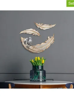 3er-Set: Wanddekore in Beige