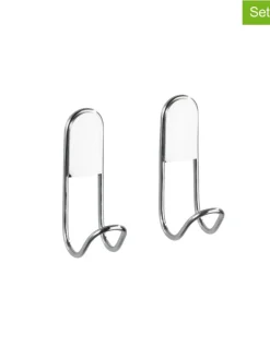 2er-Set: Wandhaken ''Classic'' in Silber - (L)9 cm