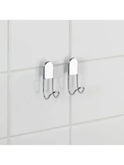 2er-Set: Wandhaken ''Classic'' in Silber - (L)9 cm