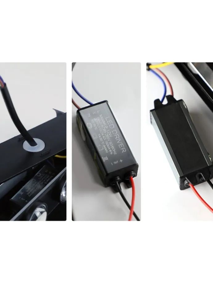 2er-Set Wandleuchte LED in schwarz Modern warmweiß 7W IP65 Up Down L 22cm