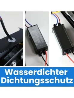 2er-Set Wandleuchte LED in schwarz Modern warmweiß 7W IP65 Up Down L 22cm