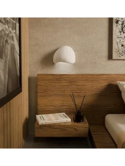 2er-Set: Wandleuchten in Weiß - (B)26 x (H)23 cm