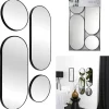 4er-Set: Wandspiegel "Versa" in Schwarz