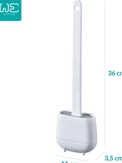 3er-Set: WC-Garnituren in Weiß - (B)11 x (H)36 x (T)3,5 cm