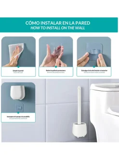 3er-Set: WC-Garnituren in Weiß - (B)11 x (H)36 x (T)3,5 cm