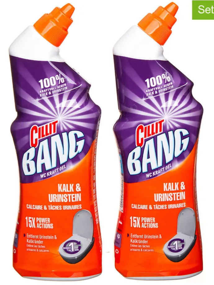 2er-Set: WC-Reiniger "Kalk & Schmutz", 2x 750 ml